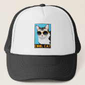 おもしろいクール猫 キャップ (正面)
