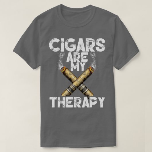おもしろいクール葉巻は私のセラピー Tシャツ (デザイン正面)