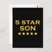 おもしろいクール贈り物: Five Star Son ポストカード (正面/裏面)
