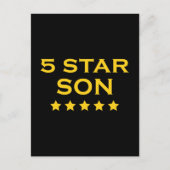 おもしろいクール贈り物： Five Star Son ポストカード (正面)
