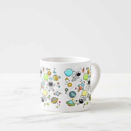 おもしろいクール飛行士 エスプレッソカップ (正面右)