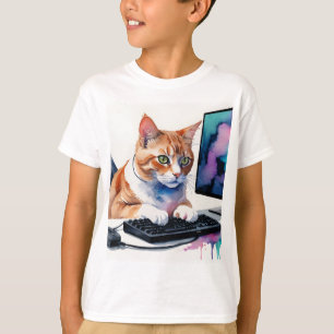 おもしろいクールCATゲーム動物ユーモア Tシャツ