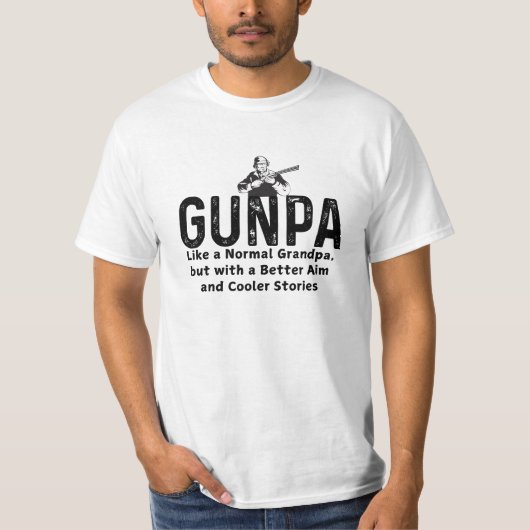 おもしろいクールGrandpa Hunterより良い話 Tシャツ (正面)