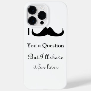 おもしろいクールI mustache you a question白黒 Case-Mate iPhone 14 Pro Maxケース