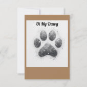 おもしろいクールnはがきbrosおよびclose peers サンキューカード (正面)