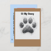 おもしろいクールnはがきbrosおよびclose peers サンキューカード (正面/裏面)