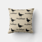 おもしろいク航海のレーン鳥模様 クッション (裏面)