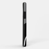 おもしろいグはっきりしたレー白黒モダン同心円 Case-Mate iPhoneケース (裏面/右)