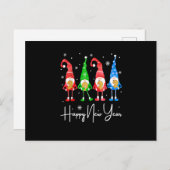 おもしろいグノーミークリスマスハッピーニューイヤーホリデイBri ポストカード (正面/裏面)