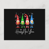 おもしろいグノーミークリスマスハッピーニューイヤーホリデイBri ポストカード (正面)