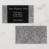 おもしろいグフェイクレー粗コンクリート 名刺 (正面/裏面)