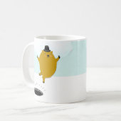 おもしろいグラウンドホッグデイコーヒーマグ コーヒーマグカップ (正面左)