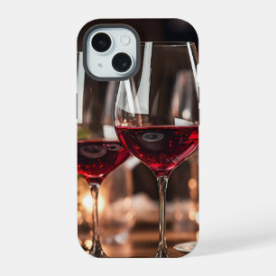 おもしろいグラス・オブ・ワイン iPhone 15ケース