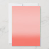 おもしろいグラデーションベビーブロック男女兼用シャワー 招待状 (裏面)