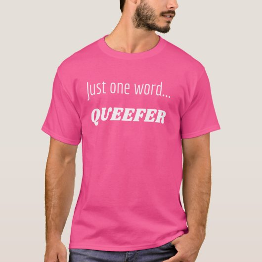 おもしろいグラフィックのみ1語…クイザー Tシャツ (正面)