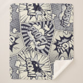 おもしろいグラフィックアート漫画ブックスピーチ吹き出しことわざ シェルパブランケット (正面)