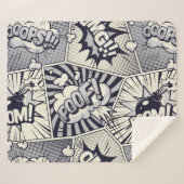 おもしろいグラフィックアート漫画ブックスピーチ吹き出しことわざ シェルパブランケット (正面(横))