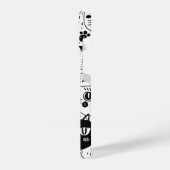 おもしろいグラフィックアート漫画本猫猫 iPhoneケース (左側面)