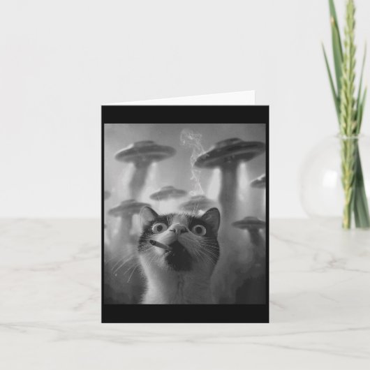 おもしろいグラフィック猫ギャングおもしろい _1  カード (正面)