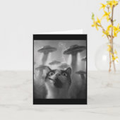 おもしろいグラフィック猫ギャングおもしろい _1  カード (黄色い花)