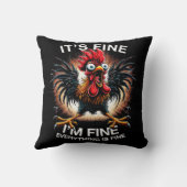 おもしろいグラフィック素晴らし僕はチ熱狂するックだ クッション (裏面)