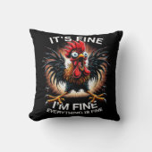 おもしろいグラフィック素晴らし僕はチ熱狂するックだ クッション (正面)