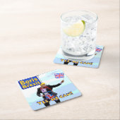 おもしろいグラフィックBoris Johnson Brexit – ヨーロッパ画像 スクエアペーパーコースター (インサイチュ)