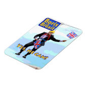 おもしろいグラフィックBoris Johnson Brexit – ヨーロッパ画像 マグネット (左側)