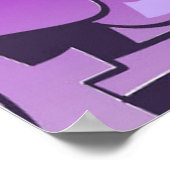 おもしろいグラフィティワードアートホームオフィスの装飾ポスター ポスター (角)