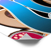 おもしろいグラフィティワードアートホームデコールポスター ポスター (角)