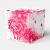 おもしろいグラフィティ絵を描スプピンクきらめくハート フェイバーボックス (裏面サイド)