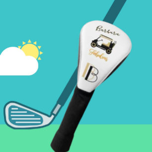 おもしろいグラムグリッツ名金ゴールドトリムダイヤモンドゴルフカート ゴルフヘッドカバー