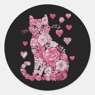 おもしろいグラムハートおばあちゃんの母の日の女性34 ラウンドシール