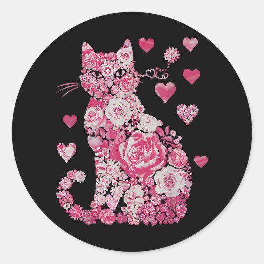 おもしろいグラムハートおばあちゃんの母の日の女性34 ラウンドシール (正面)