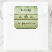 おもしろいグランジアイリッシュラッキーシャムロック スクエアシール (バッグ)