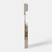 おもしろいグリズリーベアーワイルドライフ自然アニマルアート iPhoneケース (左側面)