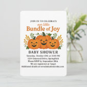 おもしろいグリタリー秋カボチャパッチ 招待状 (スタンド正面)