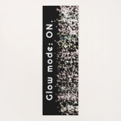 おもしろいグリッターグロー白黒赤面感動的 ヨガマット (裏面)