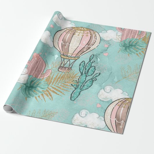 おもしろいグリッターデザートラマ ラッピングペーパー (アンロールド)