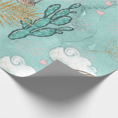 おもしろいグリッターデザートラマ ラッピングペーパー (角)