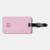 おもしろいグリッターバラ金ゴールド ラゲッジタグ (裏面横)