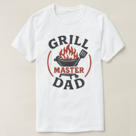 おもしろいグリルマスター パパ BBQ Tシャツ