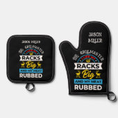 おもしろいグリルマスター 鍋つかみ&鍋敷きセット (正面)