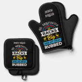 おもしろいグリルマスター 鍋つかみ&鍋敷きセット (正面/裏面)