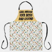 おもしろいグリル親工具ボスパパ凡例 エプロン (正面)