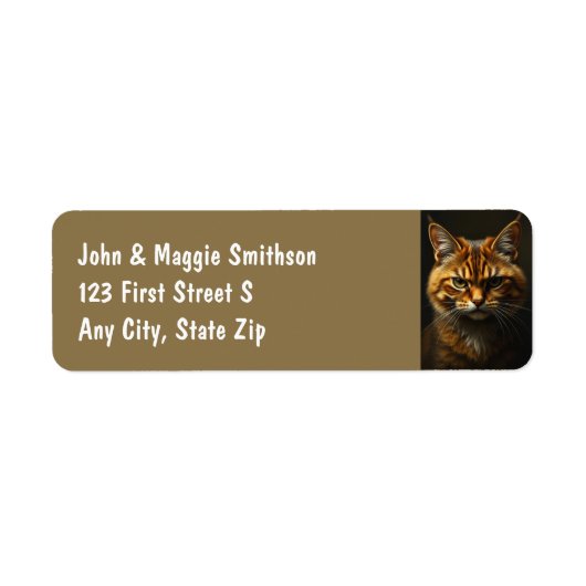 おもしろいグリンピータブビーキャットニット ラベル (正面)