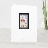 おもしろいグリーティングカードラブジュグ&ワールドラウンド/フラットジョーク カード (裏面)