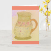 おもしろいグリーティングカードラブジュグ&ワールドラウンド/フラットジョーク カード (黄色い花)