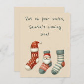 おもしろいグリーティングカード 招待状 (正面/裏面)