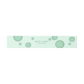 おもしろいグリーンサークルGroovyレトロ結婚ズ 招待状ベリーバンド (フラット)